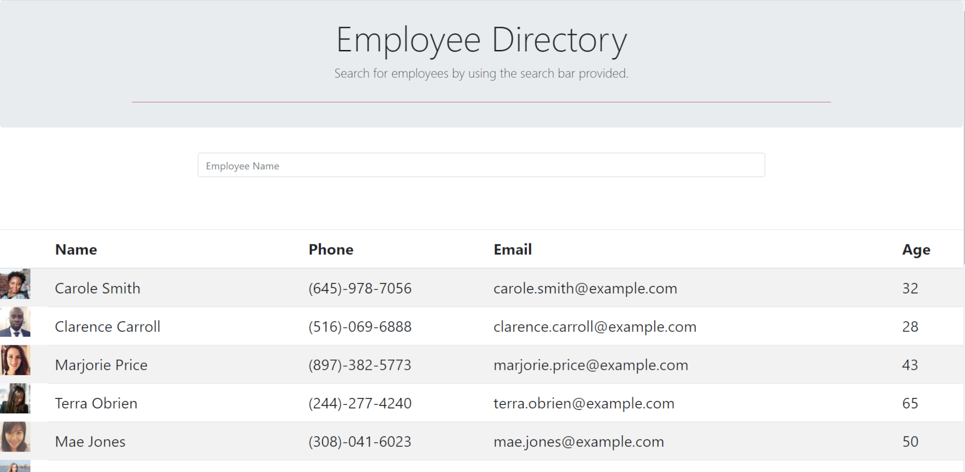 Employee Directory App